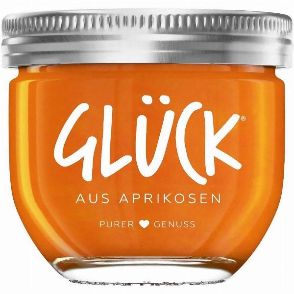 Glücksmarmelade Aprikose inklusive Glückscoaching per Video GLÜCK - Marmelade/Fruchtaufstrich
<br>Produktbeschreibung:
<br>Das Original GLÜCK Frucht von der Privatmarmeladerie Friedrich Göbber gibt es nicht nur in 8 leckeren Sorten, bieten für jeden die passende Geschmacksrichtung und sorgen so für noch mehr genussvolle Glücksmomente im Alltag. 
<br>Markendetails
<br>Was ist GLÜCK? Das ist bei der Privatmarmeladerie Friedrich Göbber eigentlich ziemlich einfach: besonders viele Früchte, eine große Portion Sorgfalt und ganz viel Liebe. Deshalb schmecken die GLÜCK Marmeladen auch wie selbstgemacht.
<br>
<br>Wir versenden unsere Pakete ausschliesslich mit der Schweizerischen Post und per PostPac Economy
<br>Montag — Freitag
<br>Die Versandkosten betragen CHF 10.00 pro Bestellung.
<br>Du zahlst nur den Versand, ( Porto + Verpackung ) das Glas Marmelade im Wert von  5 CHF  bekommst du von mir geschenkt. 
<br>Sofort nach ZAHLUNGSEINGANG bekommst Du einen Link per E-Mail mit deinem GLÜCKSCOACHING-VIDEO. Ich wünsche dir jetzt schon viel Freude damit. 