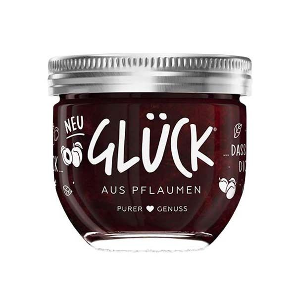 Glücksmarmelade Pflaumen inklusive Glückscoaching per Video GLÜCK - Marmelade/Fruchtaufstrich
<br>Produktbeschreibung:
<br>Das Original GLÜCK Frucht von der Privatmarmeladerie Friedrich Göbber gibt es nicht nur in 8 leckeren Sorten, bieten für jeden die passende Geschmacksrichtung und sorgen so für noch mehr genussvolle Glücksmomente im Alltag. 
<br>Markendetails
<br>Was ist GLÜCK? Das ist bei der Privatmarmeladerie Friedrich Göbber eigentlich ziemlich einfach: besonders viele Früchte, eine große Portion Sorgfalt und ganz viel Liebe. Deshalb schmecken die GLÜCK Marmeladen auch wie selbstgemacht.
<br>
<br>Wir versenden unsere Pakete ausschliesslich mit der Schweizerischen Post und per PostPac Economy
<br>Montag — Freitag
<br>Die Versandkosten betragen CHF 10.00 pro Bestellung.
<br>Du zahlst nur den Versand, ( Porto + Verpackung ) das Glas Marmelade im Wert von  5 CHF  bekommst du von mir geschenkt. 
<br>Sofort nach ZAHLUNGSEINGANG bekommst Du einen Link per E-Mail mit deinem GLÜCKSCOACHING-VIDEO. Ich wünsche dir jetzt schon viel Freude damit. 